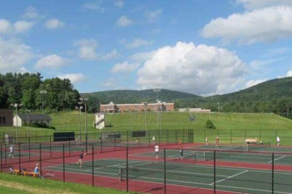 Red Clay Tennis Court